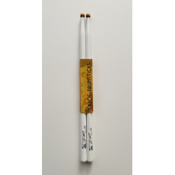 Red Hickory - Rally Marching Sticks (White Edition)