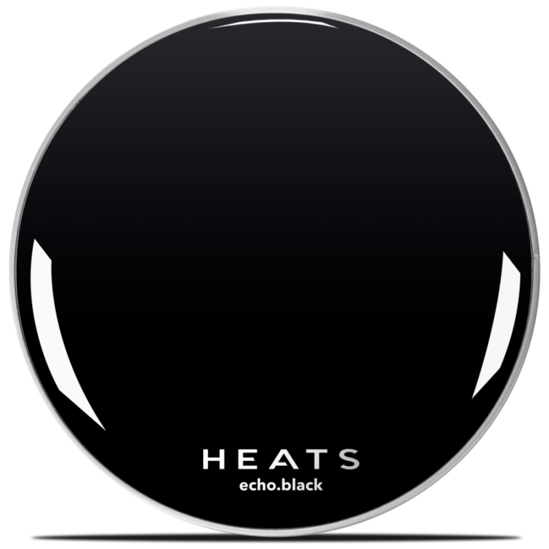 Peau de batterie HEATS - ECHO.BLACK noir - Grosse Caisse 24"