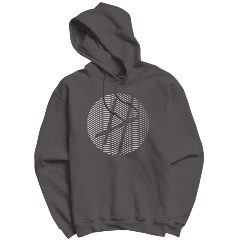 Sweat capuche HEATS® gris : "The Circle"