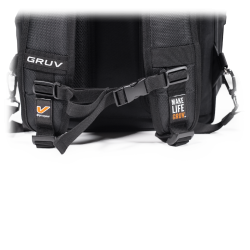 Gruv Gear - Club Bag Flight-Smart Tech Backpack (Classic noir/orange)
