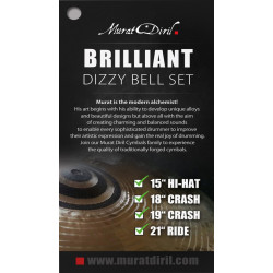 Cymbale Murat Diril - SET - SET - BRILLIANT DIZZY SET BELL (4 cymbales)