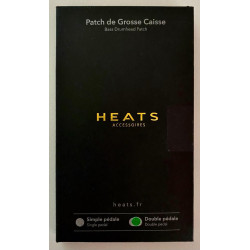 HEATS - PS1S Patch simple de grosse caisse blanc