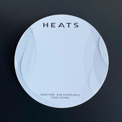 HEATS - PS1S Patch simple de grosse caisse blanc