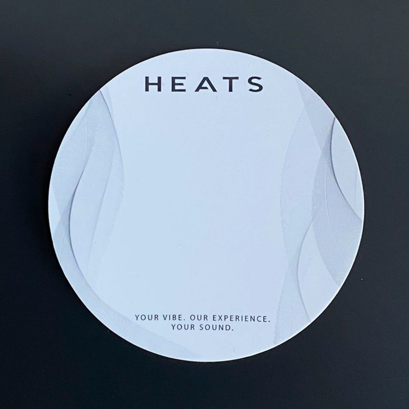 HEATS - PS1S Patch simple de grosse caisse blanc