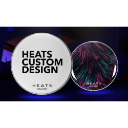 Peau de batterie HEATS - peau custom echo.white/.black - Grosse Caisse