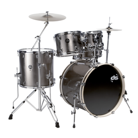 DS Drum - DSX SERIES - 20" 10" 12" 14" + C.C 14" x 5,5" - Titanium Sparkle