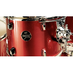 DS Drum - DSX SERIES - 20"10"12"14"+C.C 14"x5,5" - Candy red Sparkle