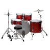 DS Drum - DSX SERIES - 20"10"12"14"+C.C 14"x5,5" - Candy red Sparkle