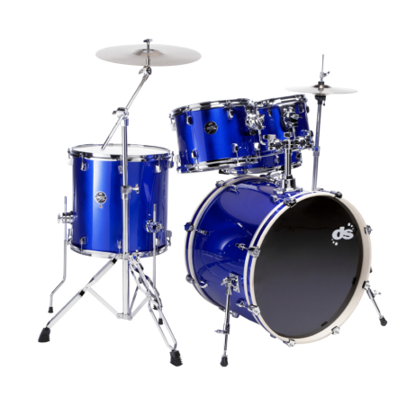 DS Drum - DSX SERIES - 22"10"12"16"+C.C 14"x5,5" - Blue Sparkle