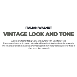 Caisse claire Mother Nature - DS DRUM : 14"x5,5" - Walnut (noyer)