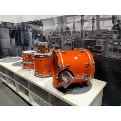 Rebel Custom Shop - 20" 10" 12" 16" & CC 14"x5,5" - Erable/Noyer - Yellow lacquer