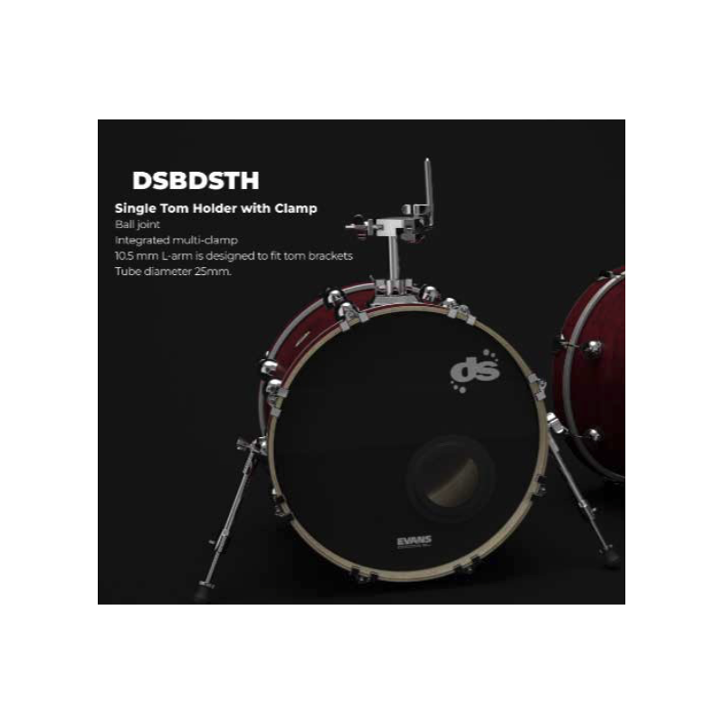 BASE TOM HOLDER & CLAMP - DS DRUM - The One Hardware (DS-BD-STH)