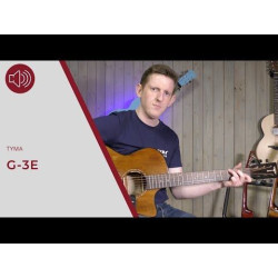 TYMA - Guitare Electro Acoustique (Marron) - G3E  RS