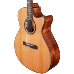 TYMA - Guitare Electro Acoustique Nylon (Natural) - G-15E