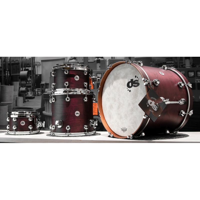 Rebel Custom Shop - 20" 10" 12" 14"- Birch - Amaranth WBS finish