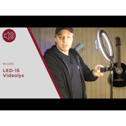 RECORD - Lampe Led circulaire + pied + support telephone LED-15