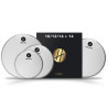 HEATS DRUMHEADS - PACK dB.SERIES sablée - 10" 12" 16" + C.C 14"