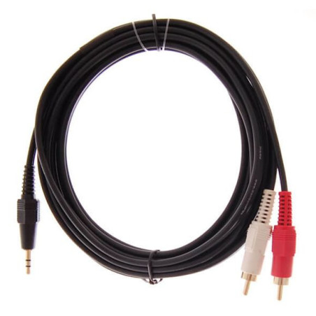 HiEnd - Câble 2 x phono vers mini jack, stéréo (3 mètres)