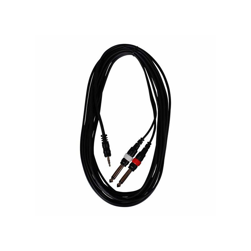 HiEnd - Câble 2 x jack mono vers mini jack stéréo (6 mètres)