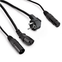 HiEnd - Câble d'alimentation XLR-EUIEC10 et XLR vers XLR (10 mètres)
