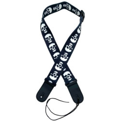 Shelter - Sangle pour guitare et basse motif tête de mort - SH-STRAP-201