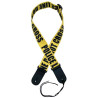 Shelter - Sangle pour guitare et basse motif "ligne de police" - SH-STRAP-203