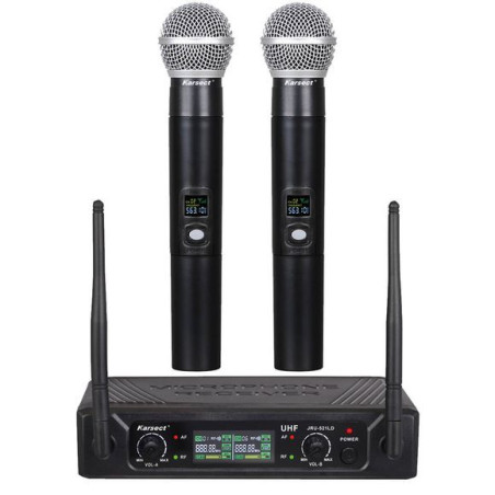 Karsect - 2 microphones à main sans fil - JRU-521LD/HT-527C