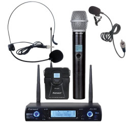Karsect - 2 microphones sans fil - JRU-562/HT-51C/PT-51C