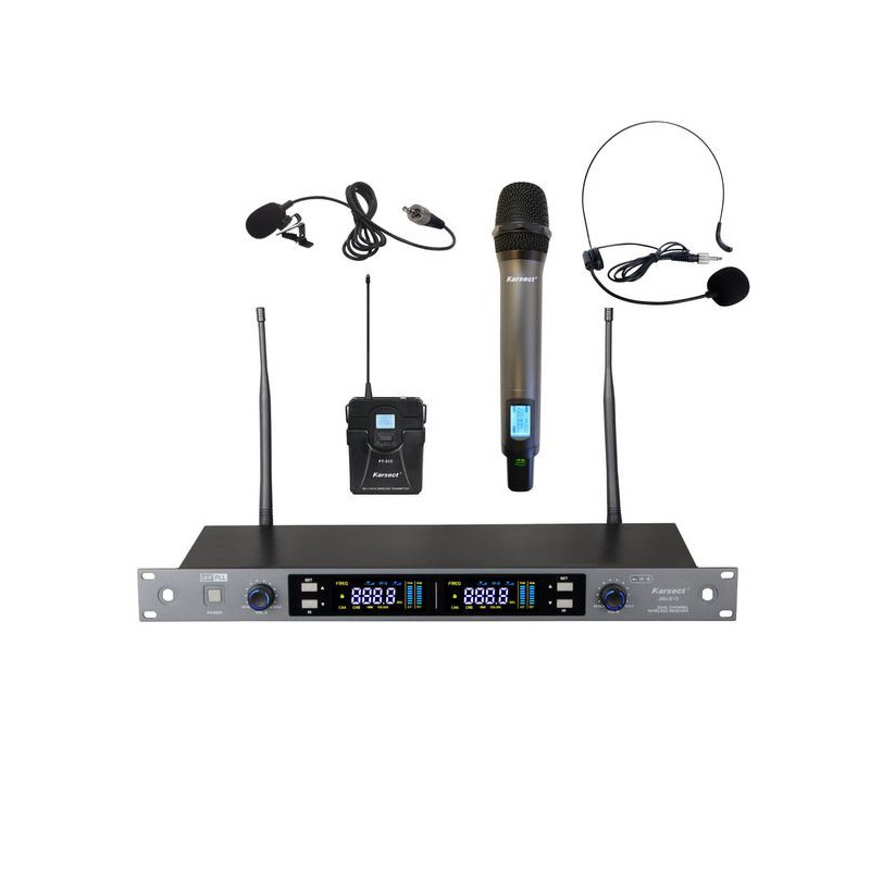 Karsect - Ensemble double microphone sans fil - JRU810-HT71C-PT51