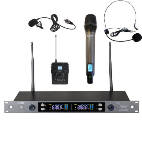 Karsect - Ensemble double microphone sans fil - JRU810-HT71C-PT51