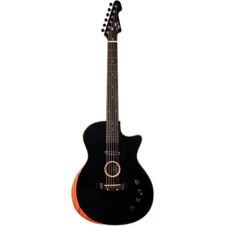 TYMA - Guitare hybride Electro/Acoustique (Noire) - TY-TE1-BK