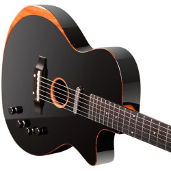 TYMA - Guitare hybride Electro/Acoustique (Noire) - TY-TE1-BK