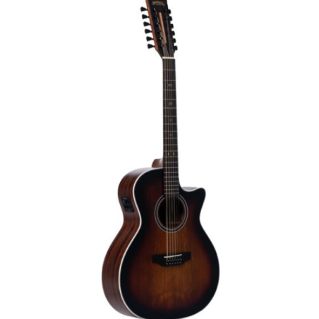 SANTANA - Guitare 12 cordes brown burst - SAN-SU-G94-12-BRS