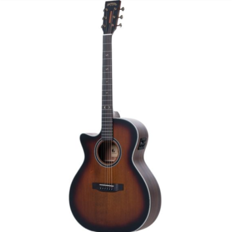SANTANA - Guitare acoustique gaucher brown burst - SAN-SU-G94-LEFT-BRS