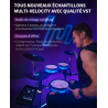 Donner - BackBeat batterie électronique - kit 8 pièces + Led
