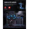 Donner - BackBeat batterie électronique - kit 8 pièces + Led