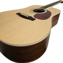 SANTANA - Guitare acoustique (naturel) - SAN-PL-D11-NA