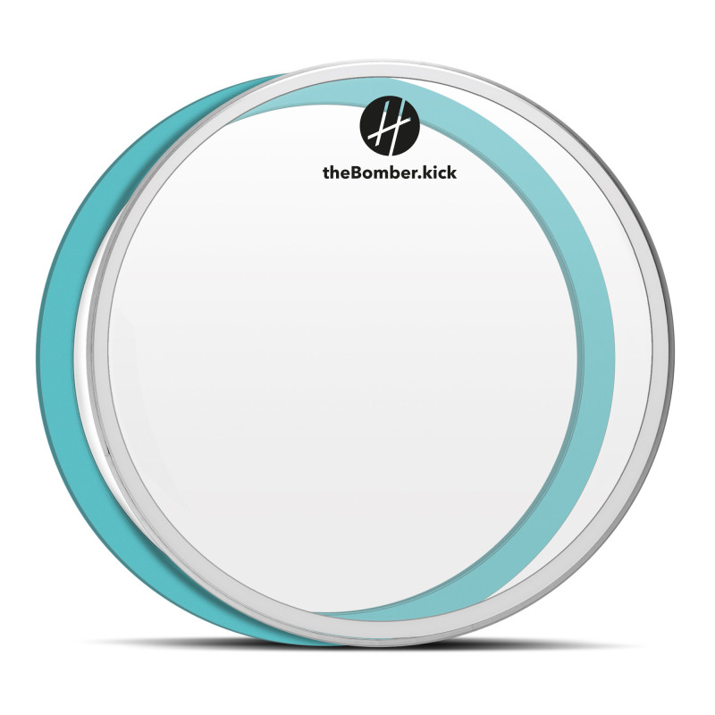 Peau de batterie HEATS - theBOMBER.KICK transparente - Grosse Caisse 20"