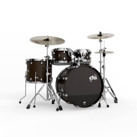 GROOVE MASTER - Studio kit : 22" 10" 12" 16" + CC 14" - Black Mist (Satin)