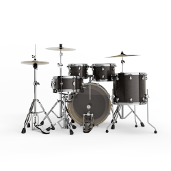 GROOVE MASTER - Club kit : 20" 10" 12" 14" + CC 14" - Black Sparkle