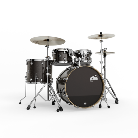 GROOVE MASTER - Club kit : 20" 10" 12" 14" + CC 14" - Black Sparkle