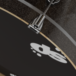 GROOVE MASTER - Club kit : 20" 10" 12" 14" + CC 14" - Black Sparkle