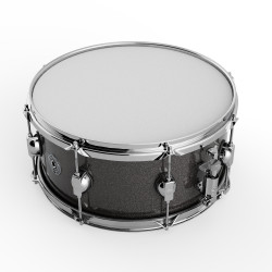GROOVE MASTER - Caisse claire 14x6,5" (Bouleau) - Black Galaxy (Rodoïd)