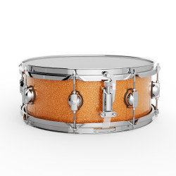 GROOVE MASTER - Caisse claire 14x5,5" (Bouleau) - Orange Galaxy (Rodoïd)
