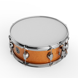 GROOVE MASTER - Caisse claire 14x5,5" (Bouleau) - Orange Galaxy (Rodoïd)