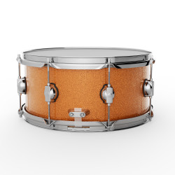 GROOVE MASTER - Caisse claire 14x6,5" (Bouleau) - Orange Galaxy (Rodoïd)