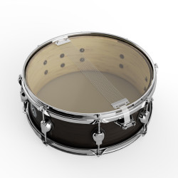 GROOVE MASTER - Caisse claire 14x5,5" (Bouleau) - Black Mist (Satin)