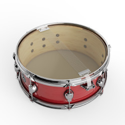 GROOVE MASTER - Caisse claire 14x5,5" (Bouleau) - Spicy Red (Lacquer)